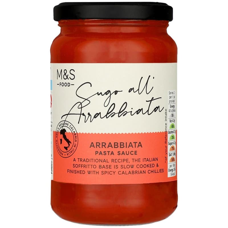 Marks & Spencer Fűszeres paradicsomos tészta szósz vörös chili paprikával és olasz extra szűz olívaolajjal (3,5%)