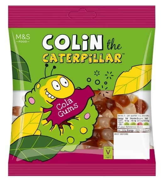 Marks & Spencer Colin the Caterpillar - kóla ízű gumicukor