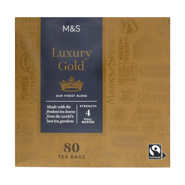 Marks & Spencer 80 pieces of Luxury Gold filter tea