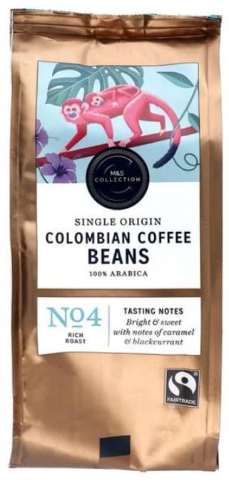 Marks & Spencer Közepesen pörkölt kolumbiai arabica szemeskávé