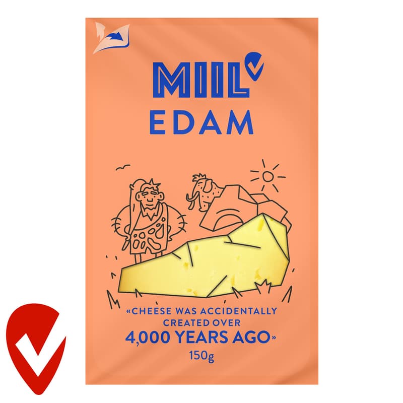 Miil Szeletelt edami zsíros, félkemény sajt