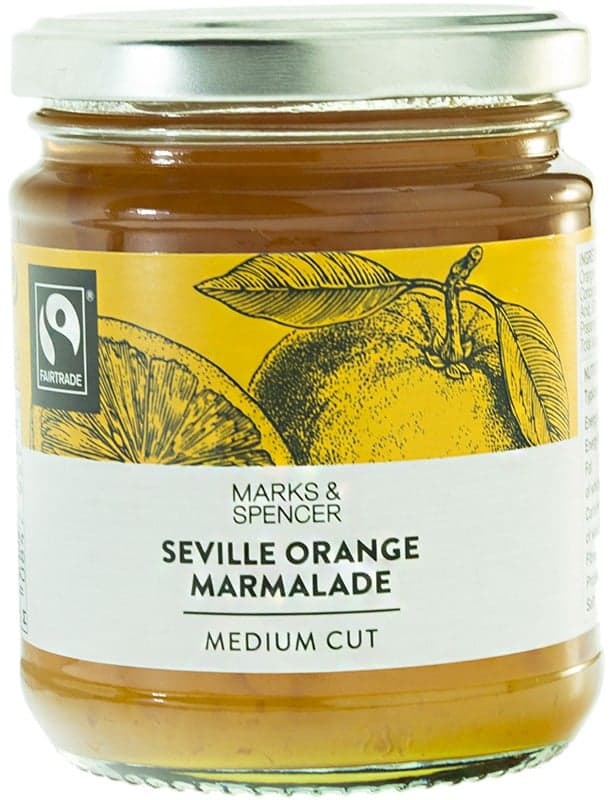 Marks & Spencer Seville orange jam with medium-sized pieces of fruit