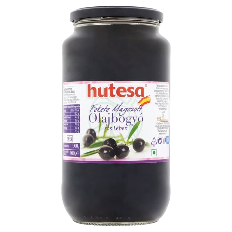 Hutesa Black pitted olives