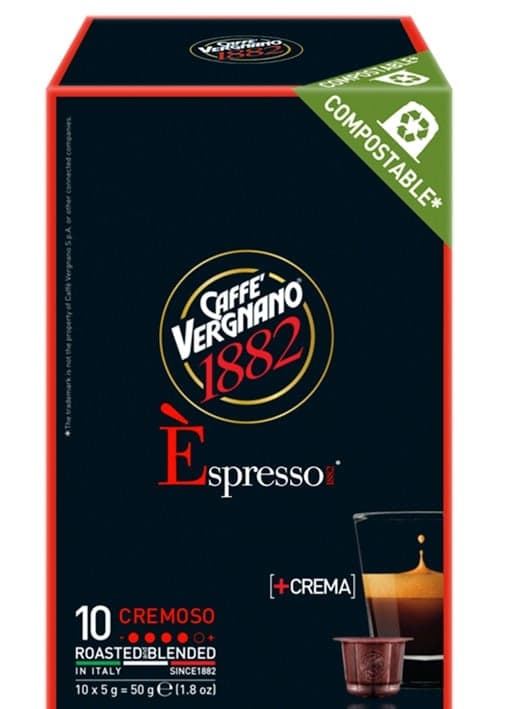 Caffè Vergnano Cremoso roasted ground coffee blend 10 x 5 g