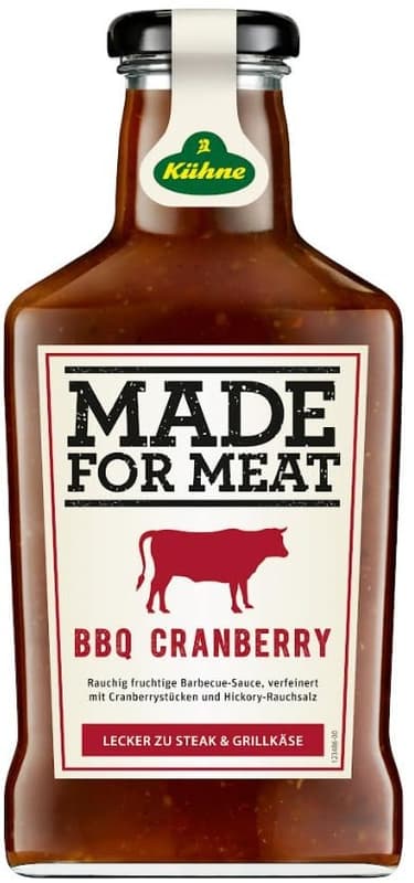 Kühne Made for Meat áfonyás barbeque szósz