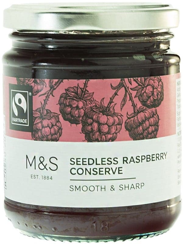 Marks & Spencer Seedless canned raspberries