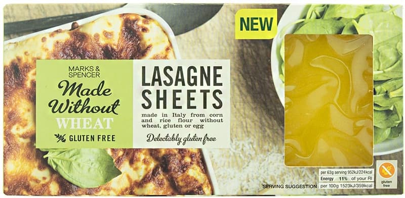 Marks & Spencer Gluten free lasagna