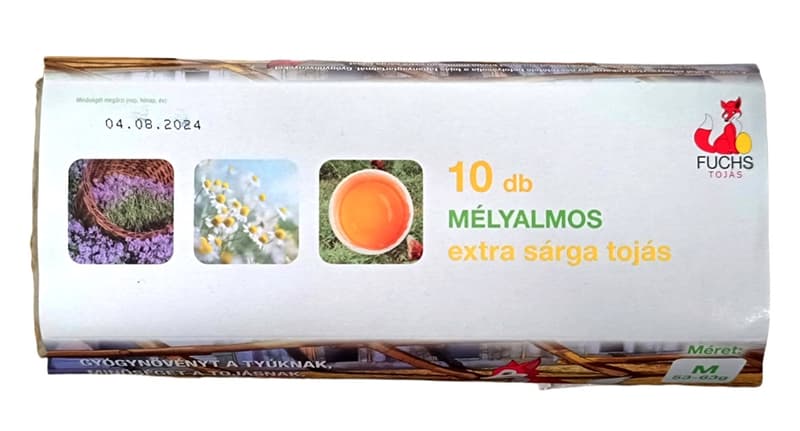 Fuchs Deep-litter Extra Yellow "M" Size Eggs (10 pcs)