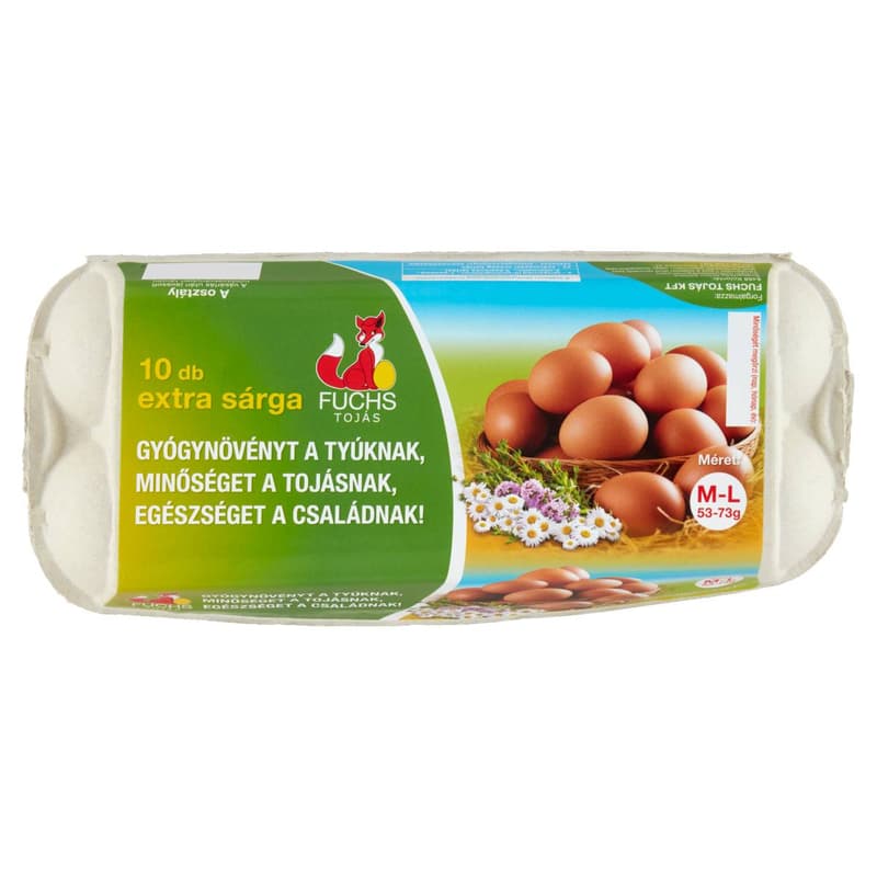 Fuchs Deep-litter Extra Yellow "M" Size Eggs (10 pcs)