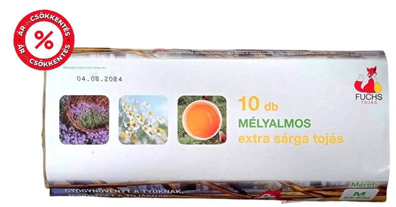 Fuchs Deep-litter Extra Yellow "M" Size Eggs (10 pcs)