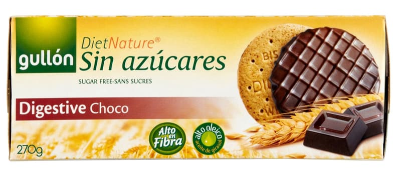 Gullon Digestive cukormentes korpás csokoládés keksz