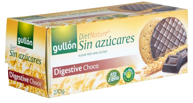 Gullon Digestive cukormentes korpás csokoládés keksz