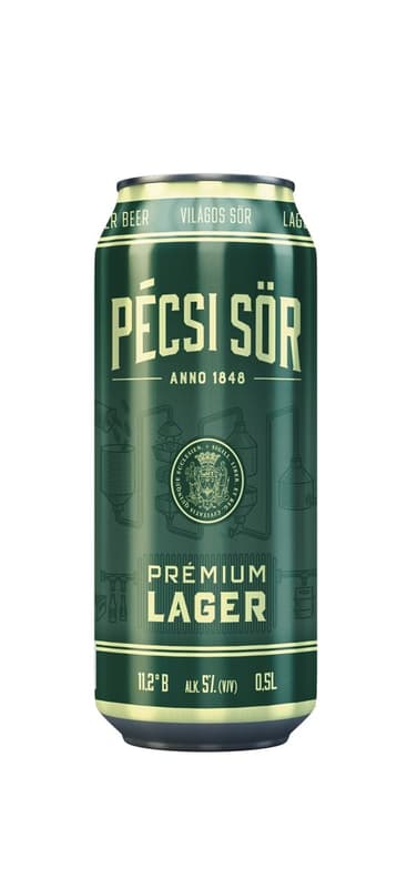 Pécsi Prémium lager 5%