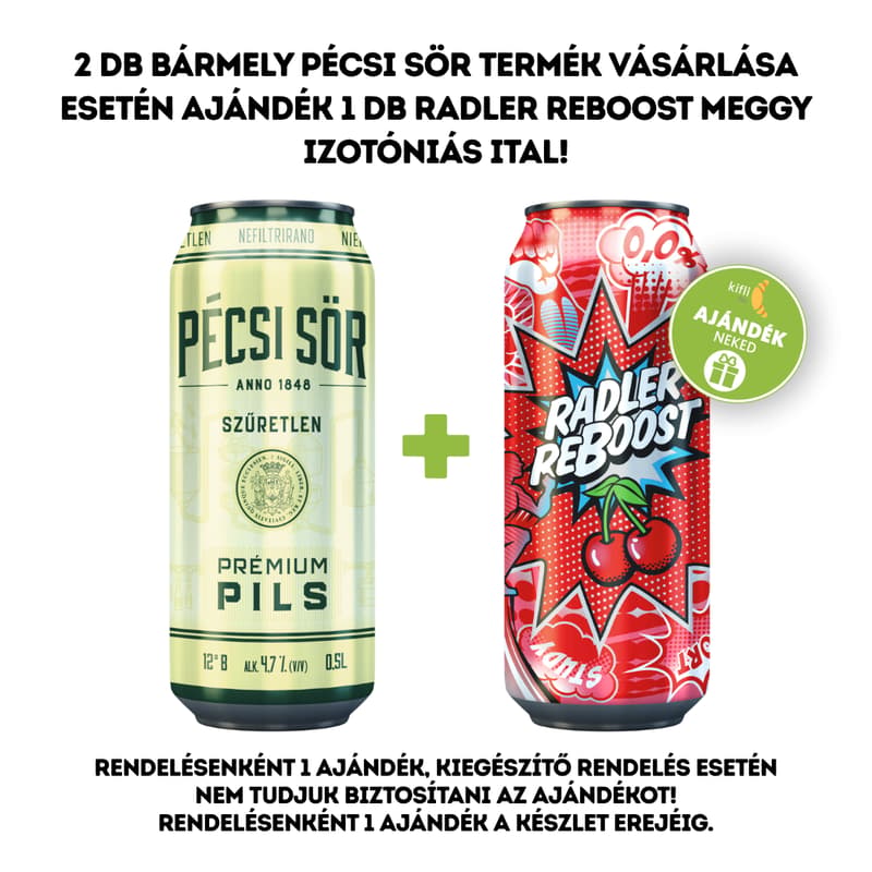 Pécsi Prémium szűretlen pils 4,7%