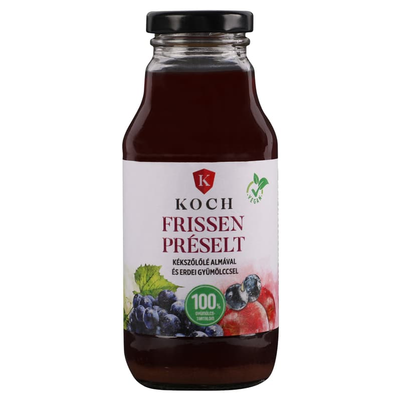 Koch Freshly pressed blue grape juice with apple and forest fruit