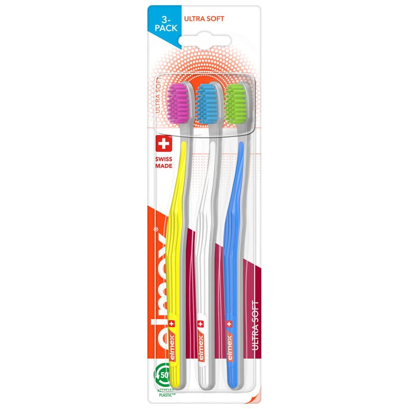 elmex Ultra Soft fogkefe triopack