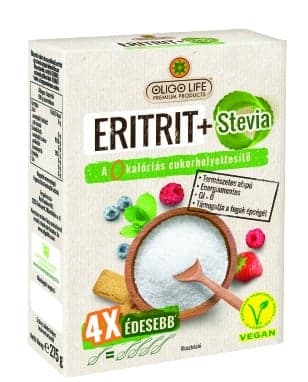 Oligo Life erythritol + stevia 4X sweeter