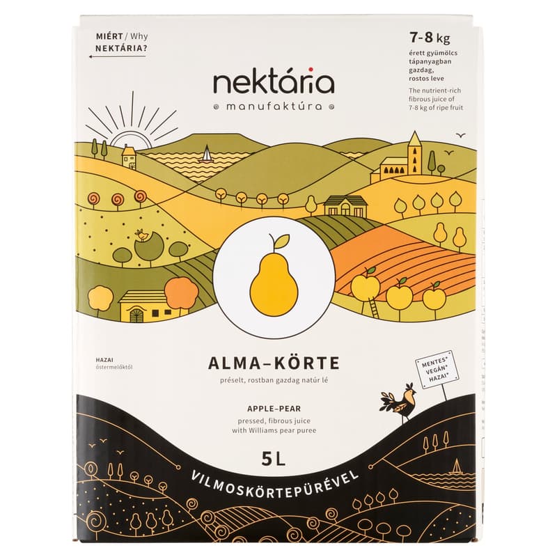 Nectar with 100% fibrous pears with apples