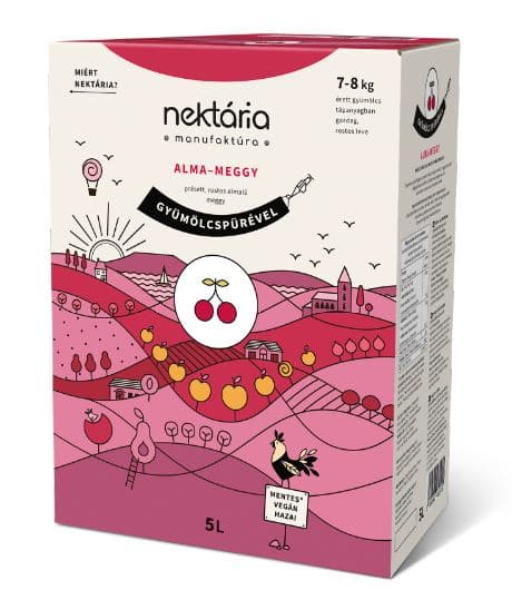 Nectar with 100% fibrous cherry apples