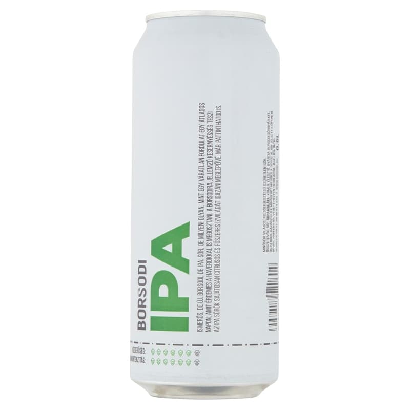 Borsodi IPA minőségi világos, felsőerjesztésű szűretlen sör 5%