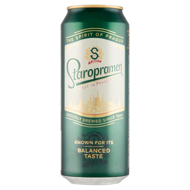 Quality light beer STAROPRAMEN 5%