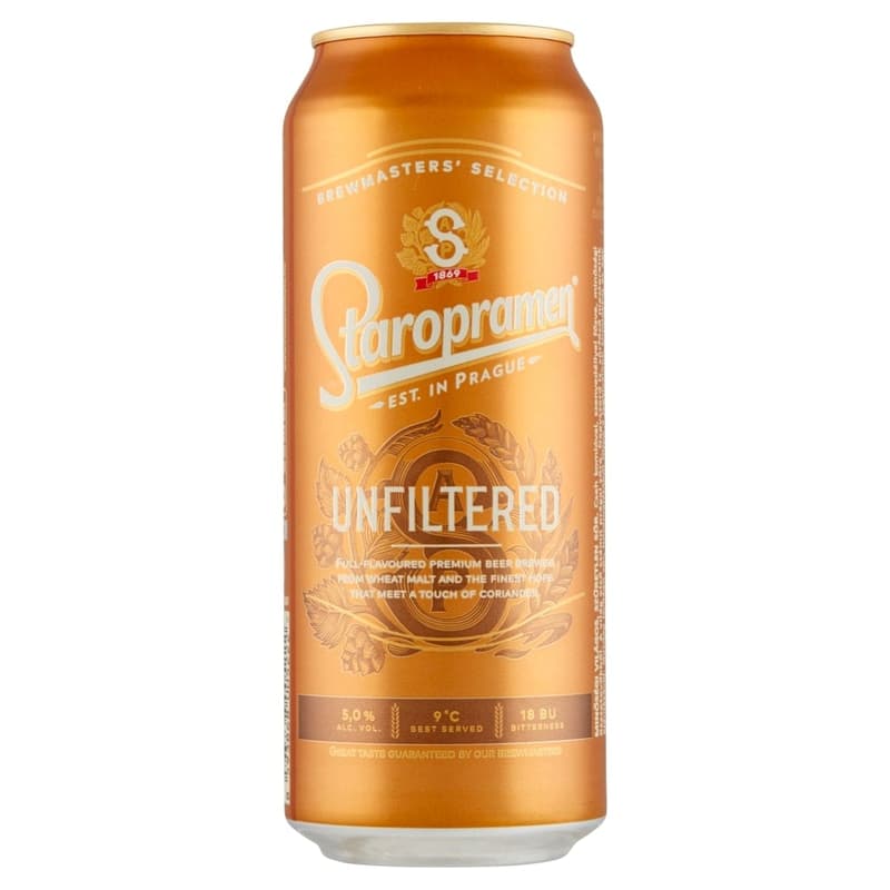 STAROPRAMEN Unfiltered quality light unfiltered beer 5%
