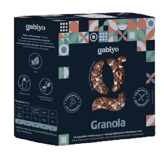 GabiJó Gluten Free Granola Dark Chocolate-Peanuts with Vegetable Protein (Protein)