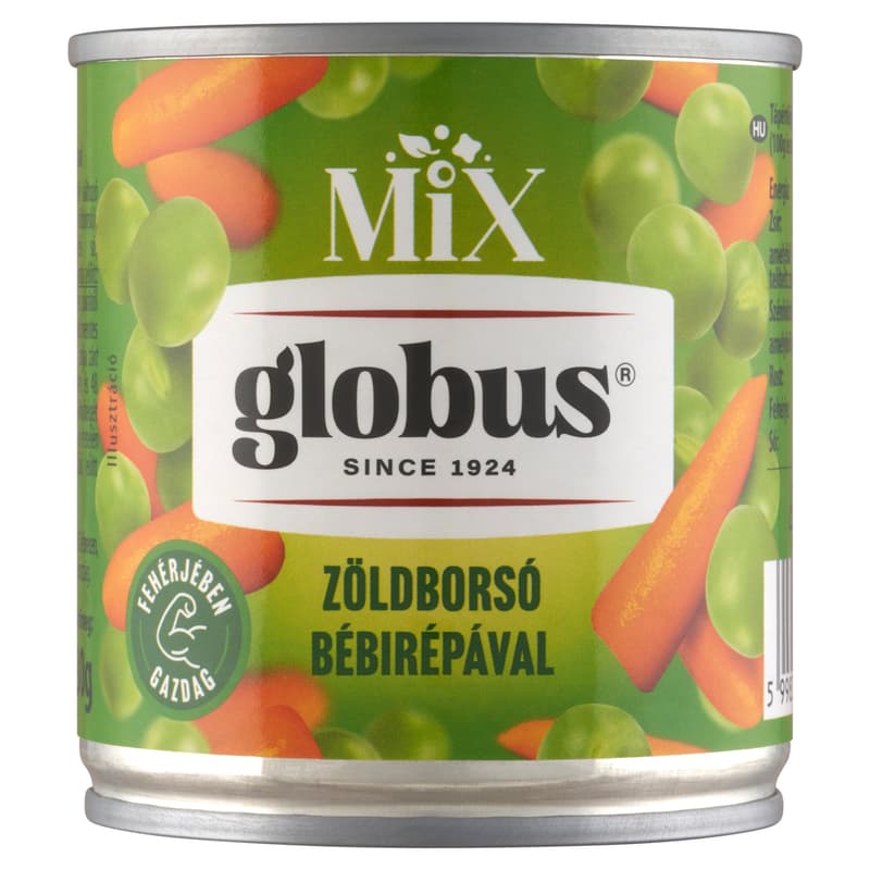 Globus tender green peas with baby carrots