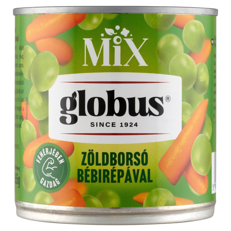 Globus green peas with baby carrots