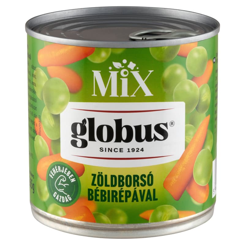 Globus green peas with baby carrots