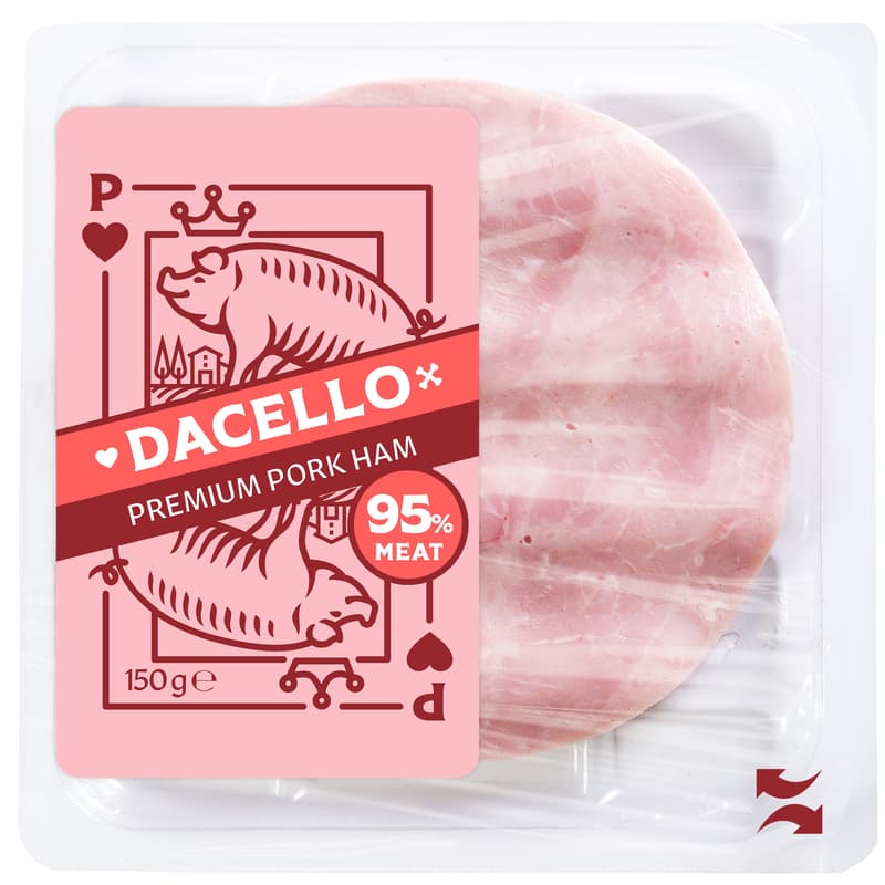 Dacello sertéscomb sonka, szeletelt, 95% hústartalommal