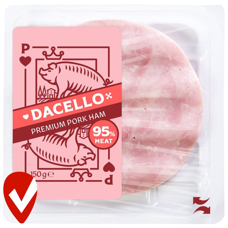 Dacello sertéscomb sonka, szeletelt, 95% hústartalommal
