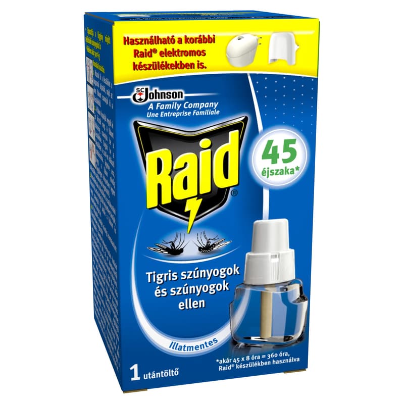 Raid Elektromos párologtató utántöltő 45 éjszakás, illatmentes