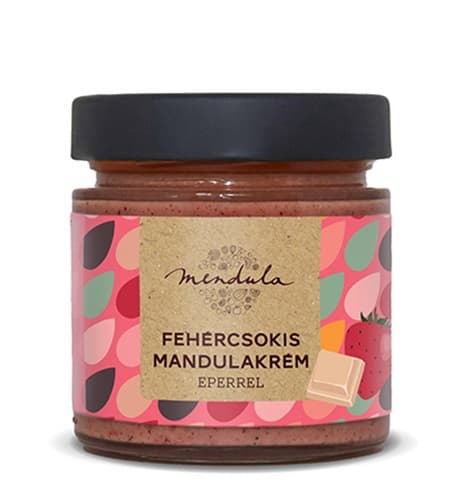 Mendula Fehércsokis mandulakrém eperrel