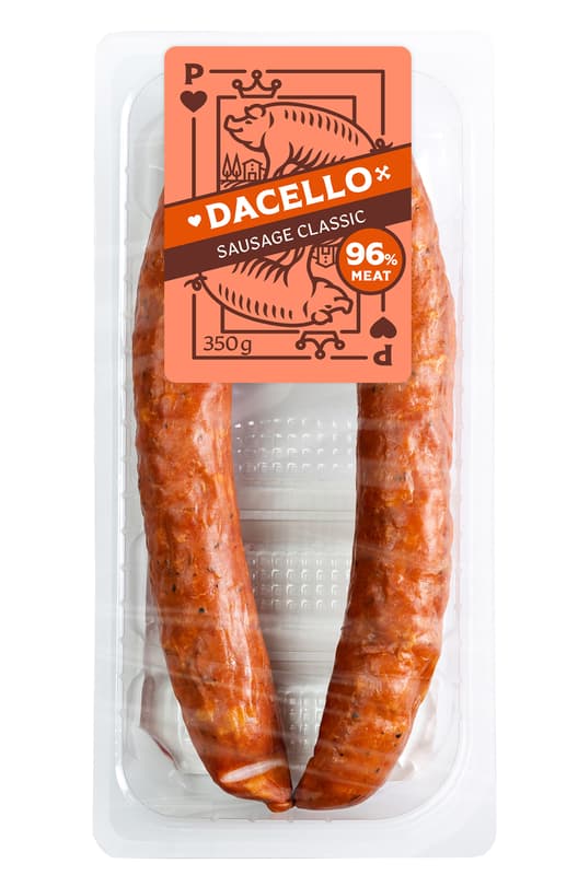 Dacello Füstölt, főtt kolbász 96%-os hústartalommal