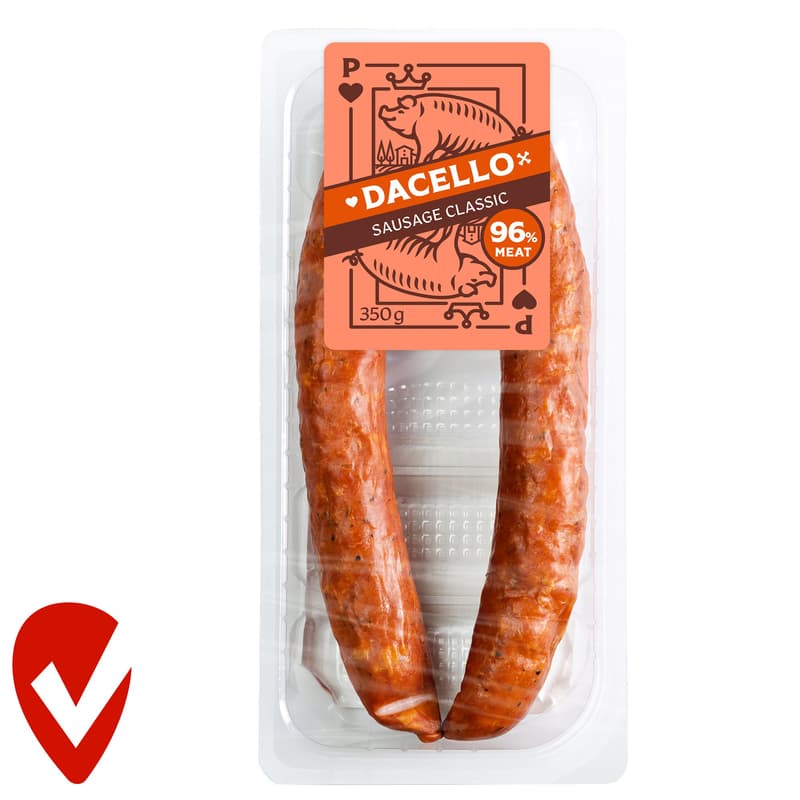 Dacello Füstölt, főtt kolbász 96%-os hústartalommal