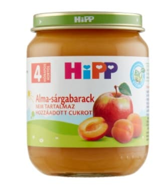 Hipp Bio Alma-sárgabarack bébidesszert 4 hónapos kortól