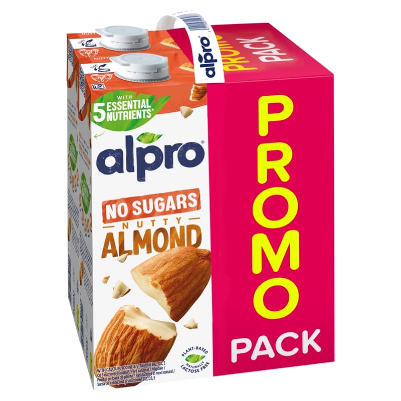 Alpro Sugar-free Almond Drink 4x1L