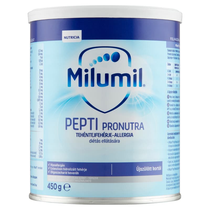 Milumil Pepti Pronutra speciális - gyógyászati célra szánt - tápszer újszülött kortól