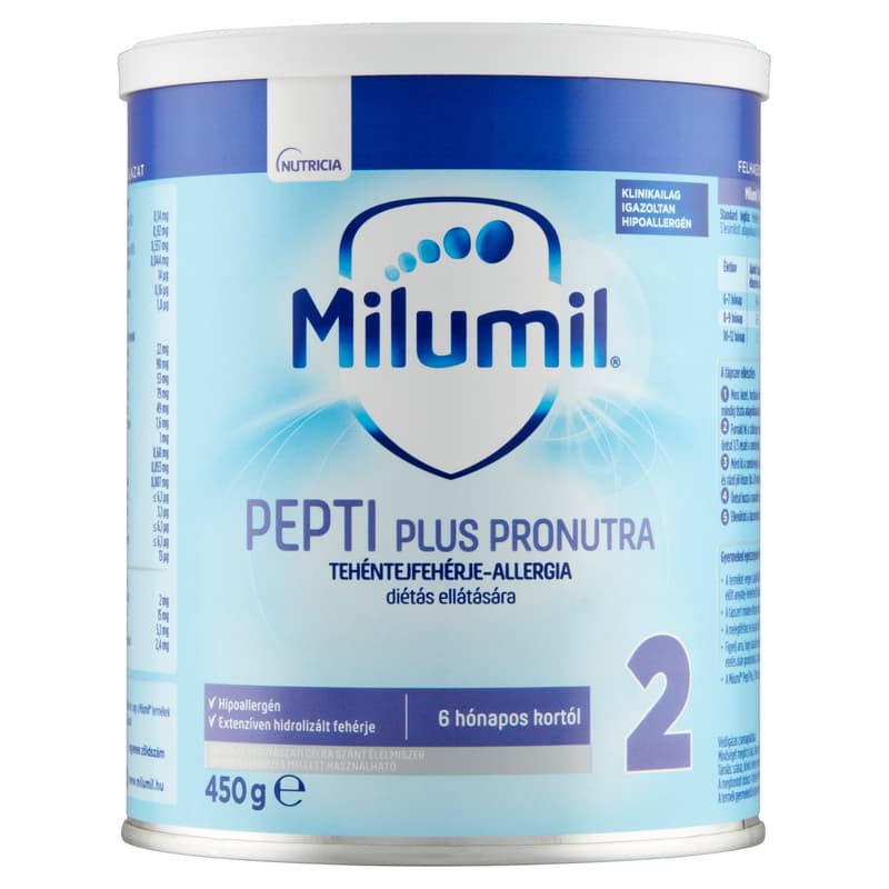 Milumil Pepti Plus 2 Pronutra speciális gyógyászati célra szánt élelmiszer 6 hónapos kortól