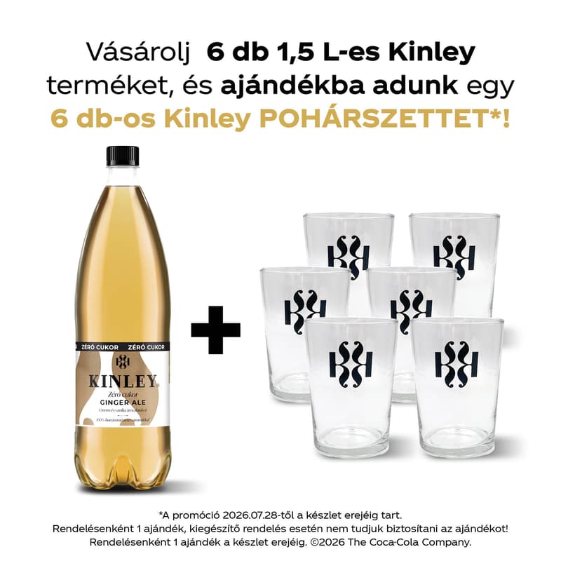 Kinley Ginger Ale Zero sugar, energy-free carbonated soft drink with lemon and vanilla flavour