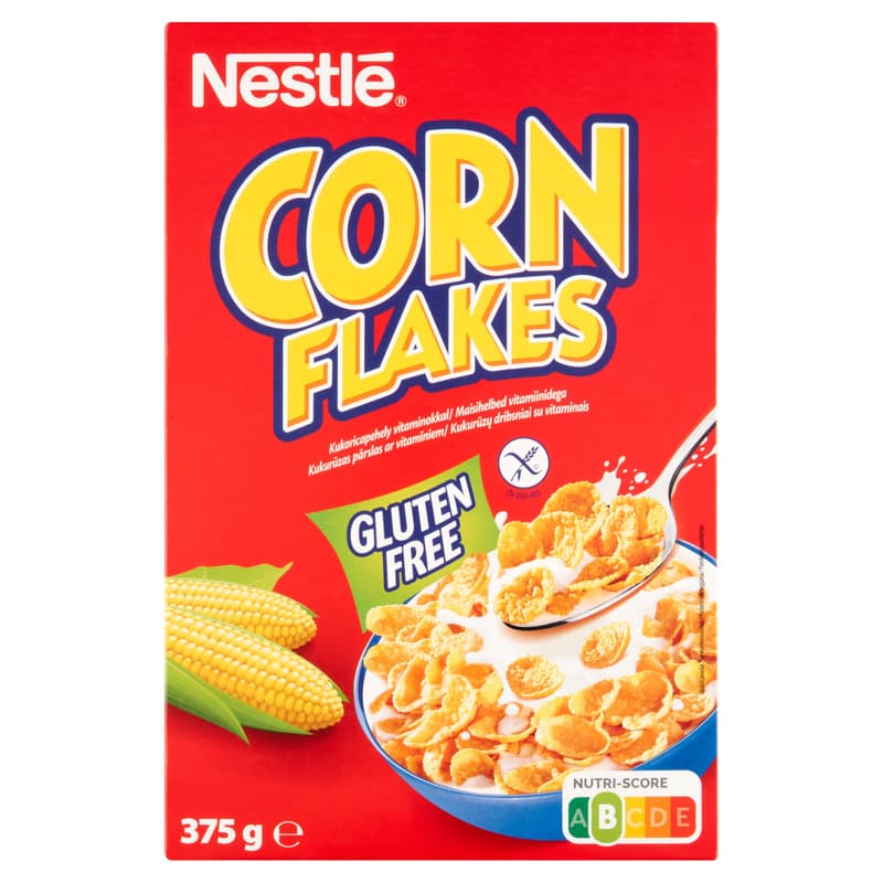 Nestlé Corn Flakes gluténmentes ropogós kukoricapehely vitaminokkal