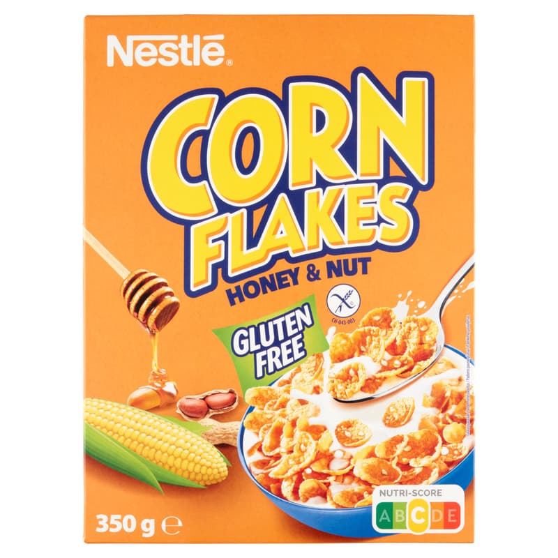Nestlé Gluten-Free Corn Flakes with Honey, Peanuts and Vitamins