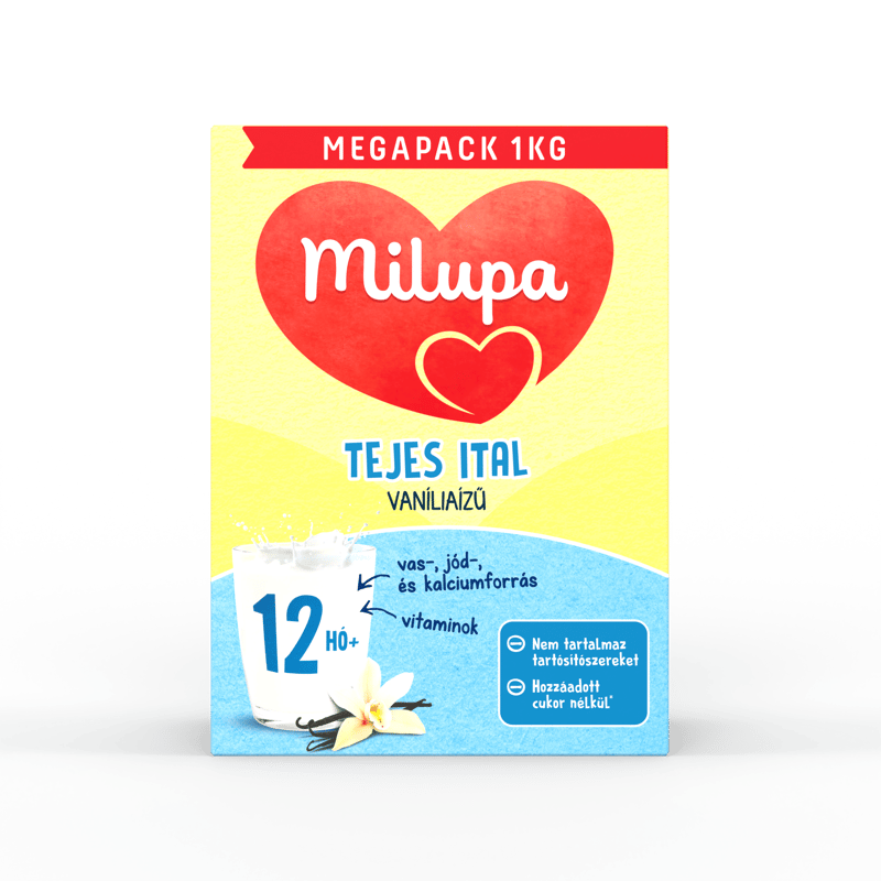 Milupa vaníliaízű tejes ital 2*500 g 12 hónapos kortól