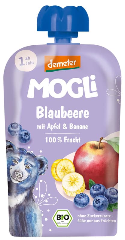 Mogli Bio Quetschi Blueberry Raspberry
