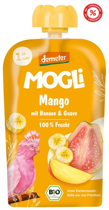 Mogli Bio Quetschi Mango Guave Banán