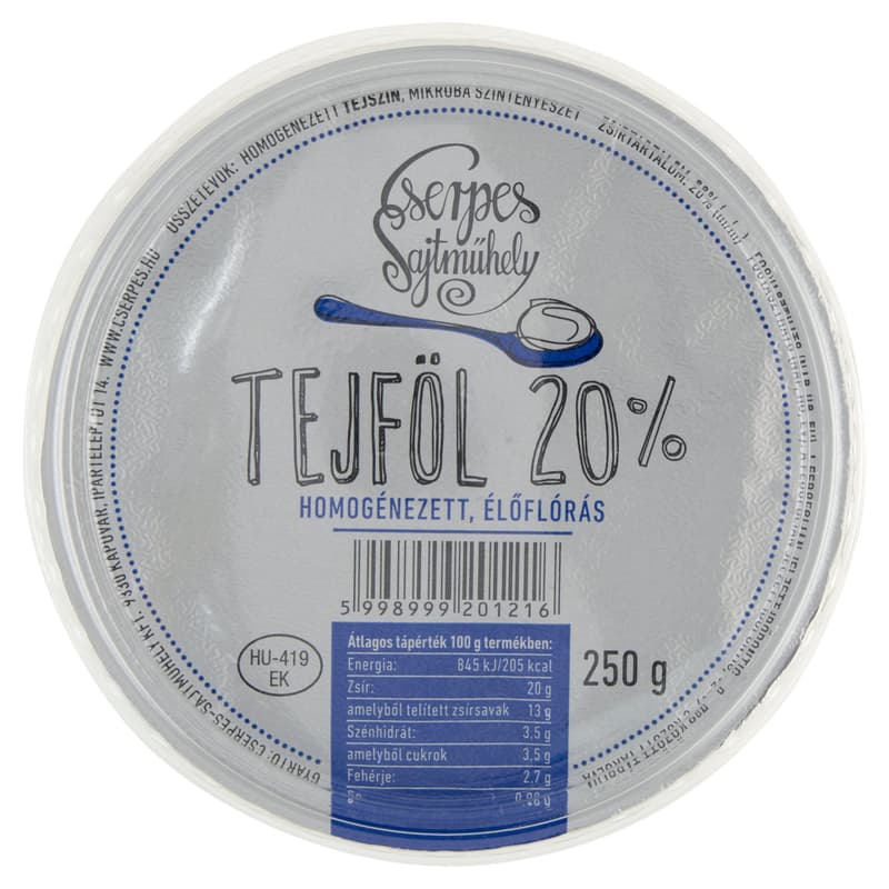 Cserpes Sour cream 20%