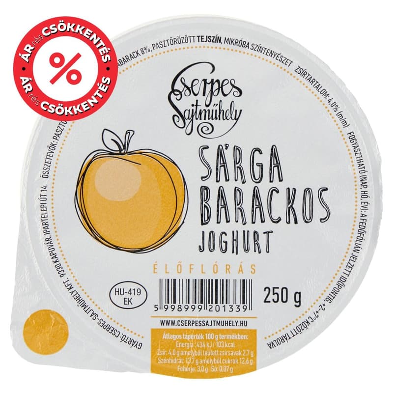 Cserpes yogurt apricot