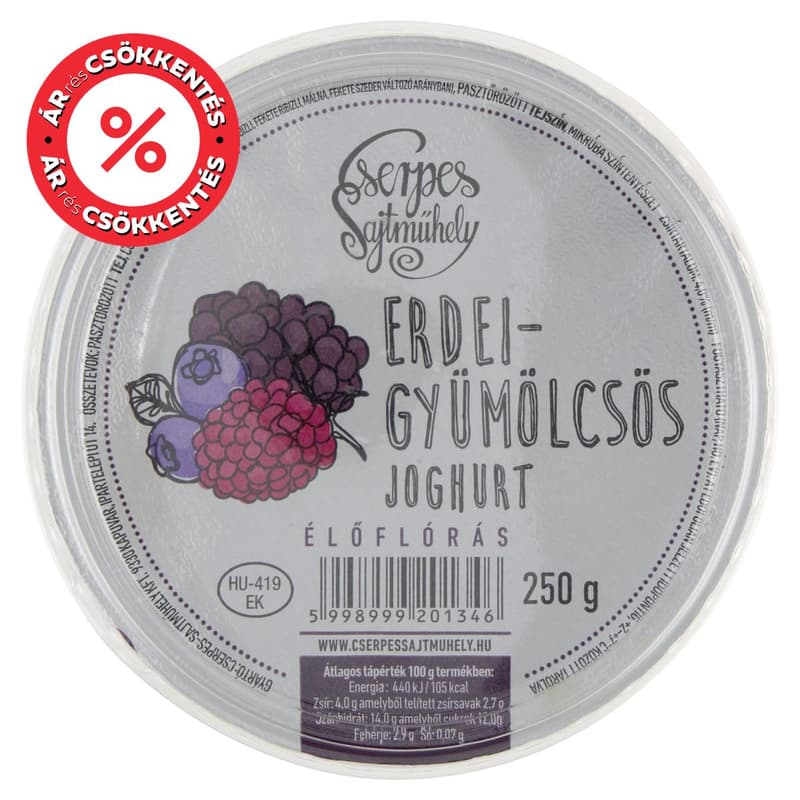 Cserpes yogurt wild berries