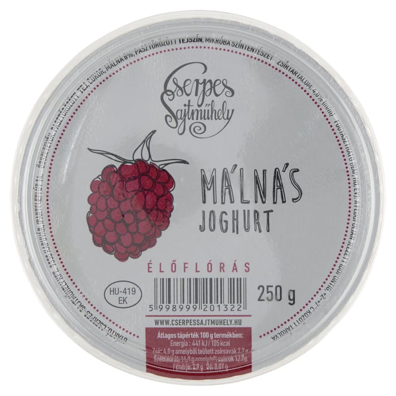 Cserpes yogurt raspberry
